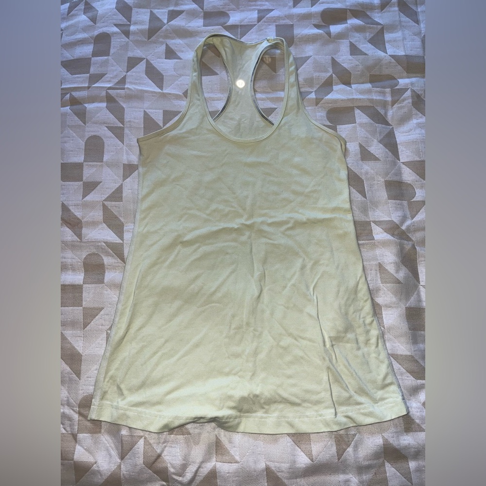 Lululemon Athletica Soft Yellow Racerback Tank